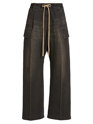 Denim Cargo Pants