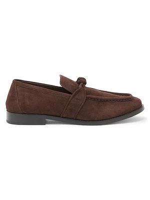 Astaire Leather Knot-Detail Loafers