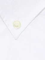 Monogram Cotton Button-Down Oxford Shirt
