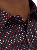 Julian Geometric Button-Front Shirt