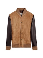 Two-Tone Suede Jacket