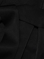 Everett Satin Crêpe Cape Dress