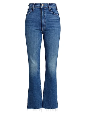 The Hustler High-Rise Ankle Fray Pants