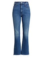 The Hustler High-Rise Ankle Fray Pants
