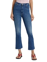 The Hustler High-Rise Ankle Fray Pants
