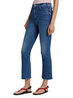 The Hustler High-Rise Ankle Fray Pants