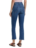 The Hustler High-Rise Ankle Fray Pants