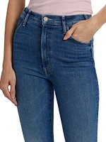 The Hustler High-Rise Ankle Fray Pants
