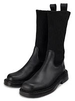 Detroit Leather Sock Boots