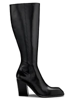 Throttle 95MM Leather Knee-High Boots