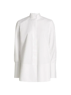 Nerhu Cotton Raw-Edge Shirt