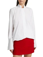 Nerhu Cotton Raw-Edge Shirt