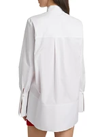 Nerhu Cotton Raw-Edge Shirt