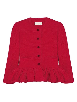 Tweed Peplum Jacket