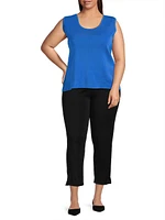 Plus Size Knit Scoopneck Tank Top