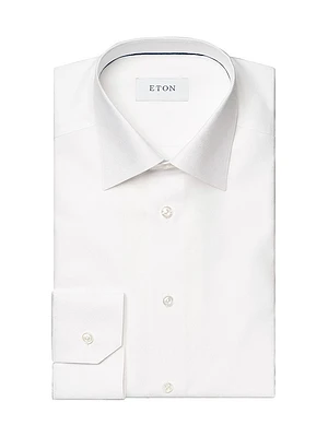 Geometric Jacquard Slim-Fit Shirt