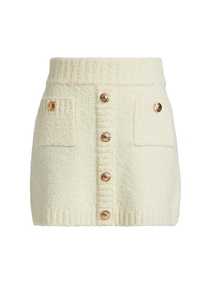 Kelsey Wool-Blend Knit Miniskirt