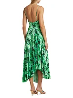 Lancashire Pleated Floral Midi-Dress