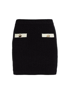 Contrast Pocket Miniskirt