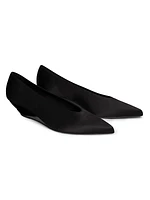 Viola 40MM Satin Wedge Pumps