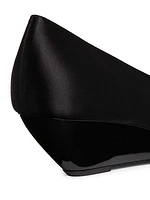 Viola 40MM Satin Wedge Pumps