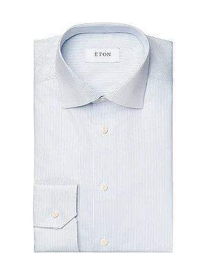 Slim-Fit Striped Twill Shirt