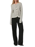 Elisa Wavy Striped Cardigan