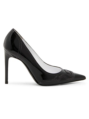 Question Stitching 100MM Leather Pumps