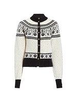 Marc Cashmere-Blend Intarsia-Knit Cardigan