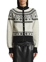 Marc Cashmere-Blend Intarsia-Knit Cardigan