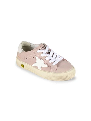 Little Girl's May School Star Suede Platform Sneakers