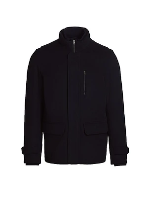 Virgin Wool-Cashmere Field Jacket