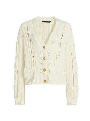 Audrey Cotton V-Neck Cardigan