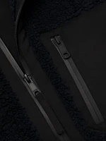 Faux-Sherpa Zip-Up Jacket