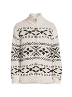 Fair isle-Style Wool-Blend Knit Sweater