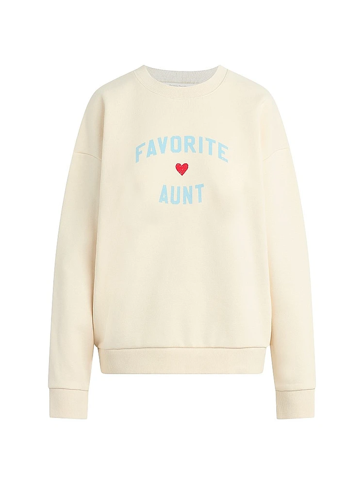 Favorite Aunt Heart Logo Sweatshirt
