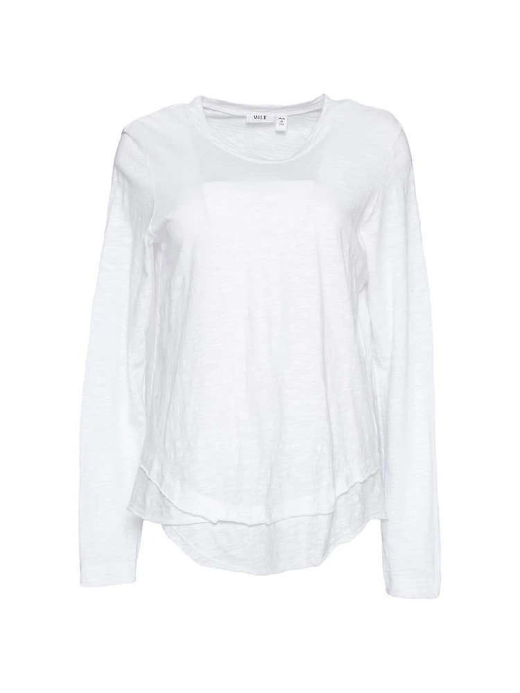 Long Sleeve Mock Layer Tee