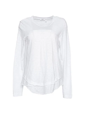 Long Sleeve Mock Layer Tee