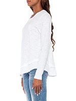 Long Sleeve Mock Layer Tee