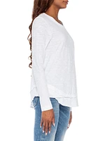 Long Sleeve Mock Layer Tee