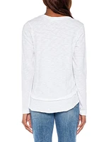 Long Sleeve Mock Layer Tee