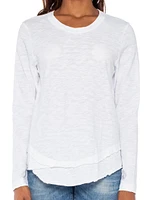 Long Sleeve Mock Layer Tee