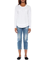 Long Sleeve Mock Layer Tee