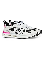 VLogo Easyjog Calfskin and Fabric Sneakers