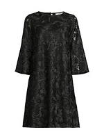 Bella Soirée Lace A-Line Midi-Dress
