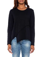 Crew Long Sleeve Easy Crossover Hem
