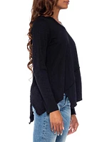 Crew Long Sleeve Easy Crossover Hem