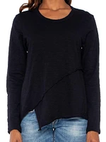 Crew Long Sleeve Easy Crossover Hem