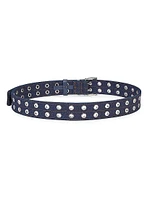 Double Eyelet Denim Belt