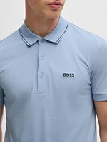 Cotton-Piqué Slim-Fit Polo Shirt with Tonal Logo